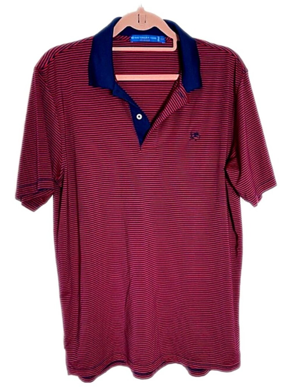 Southern Tide Shirt Polo Golf Shirt Pink Blue size Medium